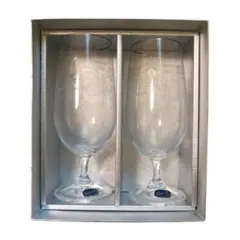 【新品・未使用】BOHEMIA GLASS ペアグラス クリスタル 高級感