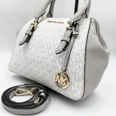 美品 MICHAEL KORS 2WAY ショルダーバッグ レディース 総柄 灰のサムネイル
