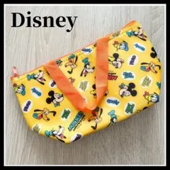 ディズニー 保冷ランチバッグ ミッキー＆フレンズ イエロー トート 美品