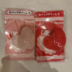ハローキティ バッグチャーム 2個セット当たりくじ　アクリルキーホルダー付き