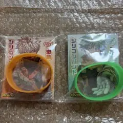 僕のヒーローアカデミア 激励シリコンバンド　緑谷出久&爆豪勝己　※チャームなし