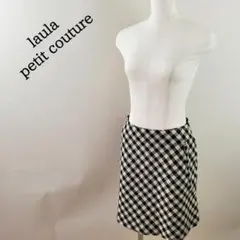 ラウラlaula petit coutureオールウールチェック柄スカート1のサムネイル