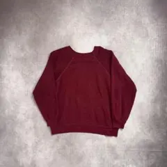 60s ラグランスリーブスウェット ワインレッド