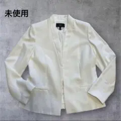 未使用 MANGO ノーカラージャケット 白 M 通勤 きれいめ 春のサムネイル