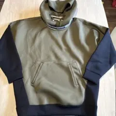 DECEMBERMAY フード付きパーカー オリーブグリーン/ブラック