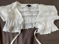 ギャップキッズ 140 レースボレロ カーディガン 白