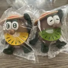 Zespri キウイブラザーズ フィギュア 麦わら帽子 2体セットのサムネイル