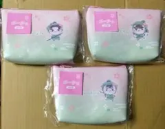 忍たま　フリューくじ　もちぴこ　ポーチ　3点セットのサムネイル