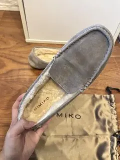 HIMIKO グレー モカシン 収納袋付き