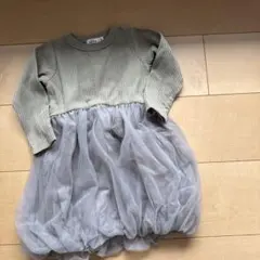 ペアマノン　チュール　ドッキングワンピース　90cm