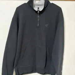 Champion ブラック ハーフジップ トレーナー M