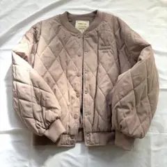 美品　ピンクラテ　キルティング　ジャンパー　 S　150　160　アウター