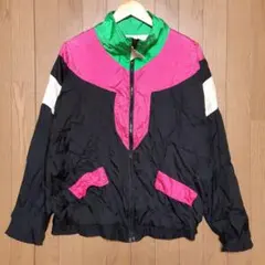 80S MIRANO SPORT マルチカラー ナイロンジャケット Ｍサイズ