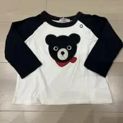 DOUBLE_B ダブルビー 長袖Tシャツ くま 70-80cm