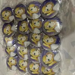 プロセカ グリッター 缶バッジ 24個 43C 鏡音リン