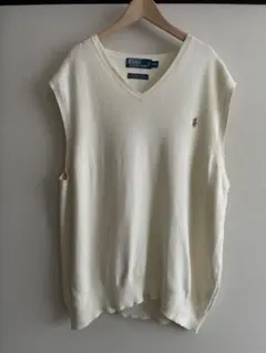 90’s Polo by Ralph Lauren アイボリー ベスト XXL