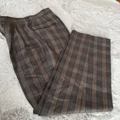 ドルチェ　ワールド　日本製チェックパンツ