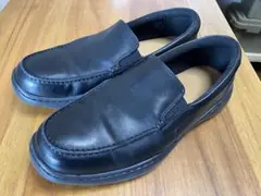 【美品】ホーキンス 4E ビジネスシューズ 黒 25.0cm 幅広 軽量