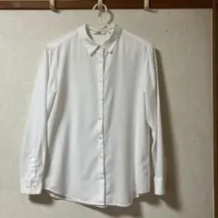 UNIQLO レーヨンブラウス レギュラーカラー長袖 ホワイト Ｓ レディース