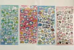 4種セット　キャンディグリッターステッカー　ぷくぷくあわわちゃん　3Dシール