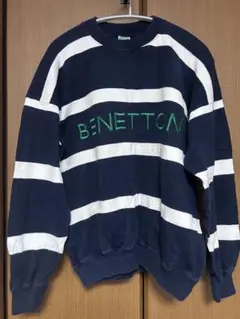 BENETTON ベネトン　ボーダー スウェット　メンズのサムネイル