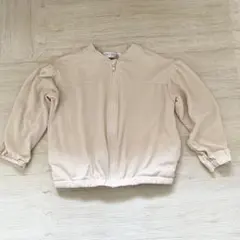 ever closet フードなし　ジップアップ　パーカー　ベージュ　110