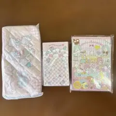 新品 ニャニィニュニェニョン キルト風ペンケース メモ&シール 大メモ