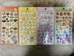 ボンボンドロップシール 4枚セット ちいかわ 和柄 花柄 まとめ売り