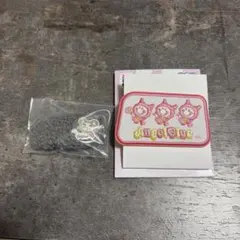 エニマイくじ エンジェルブルー ボアヘアクリップ 刺繍ステッカー