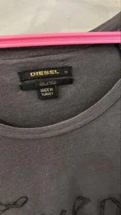 DIESEL Tuxedo Junction ロングTシャツ Mグレーポケット付