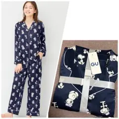 GU❤️サテンパジャマ 長袖 Peanuts スヌーピー SNOOPY❤️