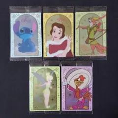 ディズニー ウエハース キャラクターカード 5枚