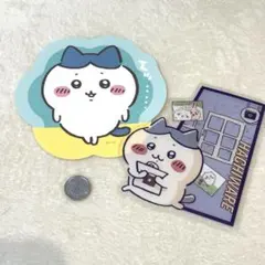 ちいかわ　ビッグステッカー　貼って剥がせるステッカー　ハチワレ