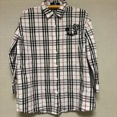 Nier Clothing 七分丈チェックシャツ黒赤白Fのサムネイル
