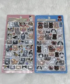 【正規品】ボンボンドロップシール 和柄 猫　日本犬 セット　シール　ステッカー