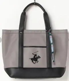 【BEVERLY HILLS POLO CLUB】ポロPUトートバッグ