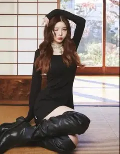 Darich シルエットカットミニワンピース