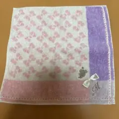 【数回利用】東京ディズニーリゾート　ミニーマウスハンカチ