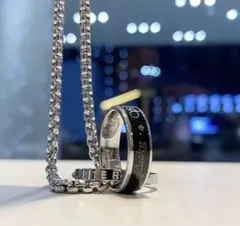 ♥️残りわずか♥️ネックレス　ストリート　シルバー　ブラック　ヒップホップ　人気