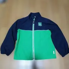 ネイビー・グリーン ジップアップジャケット 120