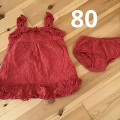 Ralph Lauren 赤 ワンピース 80