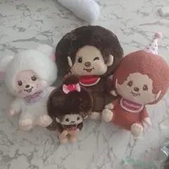 モンチッチ おともだち ぬいぐるみキーチェーン 4点セット - メルカリ