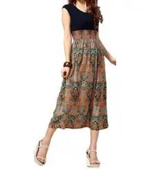 ☆大人気商品☆コンテッツァ キレイめ エスニック　リゾートワンピース　オレンジ