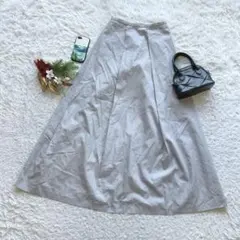 フレアスカート F ロング丈 オーバーサイズ シンプル Aライン カジュアル