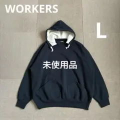 WORKERS 後付け パーカ スウェット セパレート L 日本製 パーカー