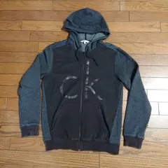 Calvin Klein フルジップパーカー ダークグレー