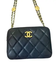 CHANEL シャネル AP2858 ミニカメラバッグ マトラッセ キャビア