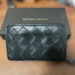 BOTTEGA VENETA 編み込みコインケース ブラック