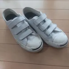 コンバースジャックパーセル　レザーベルクロスニーカー