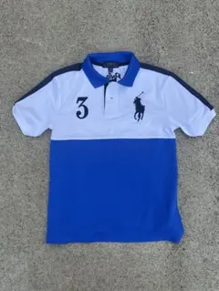 ralphlauren ビッグポニー　ポロシャツ青白　flexwitme